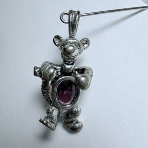 Disney sterling Tigger birthstone pendant